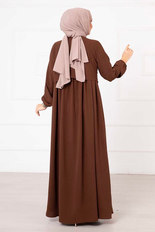 Bolero Görünümlü Elbise camel
