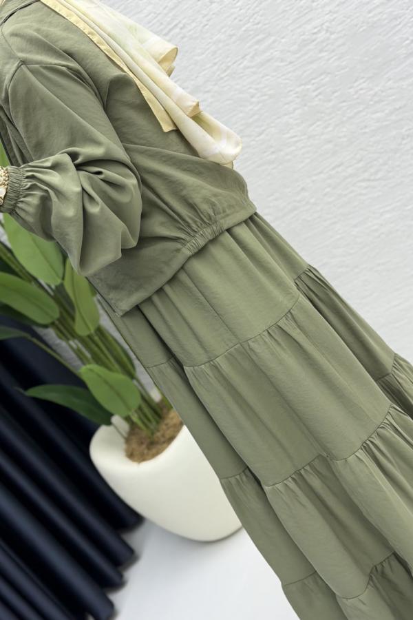 Ahzen Kleid grün