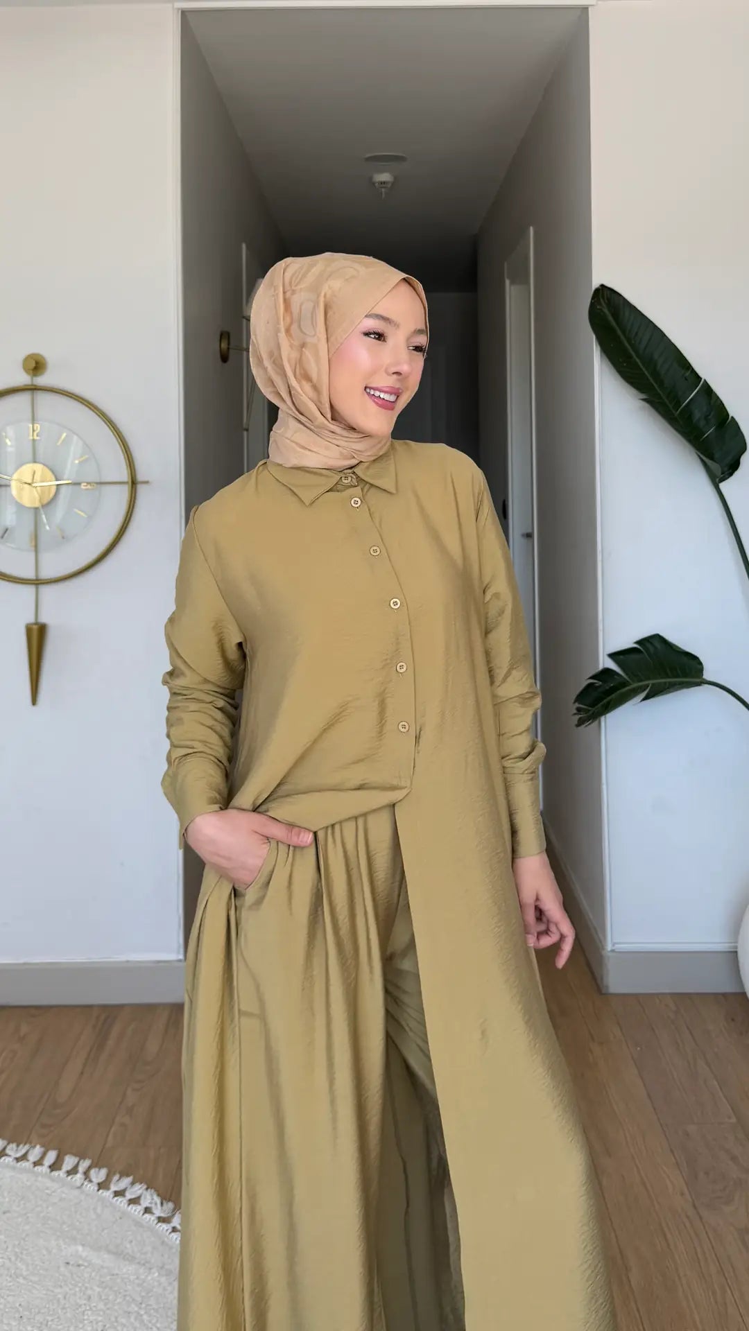 Mango ikili Takım yeşil