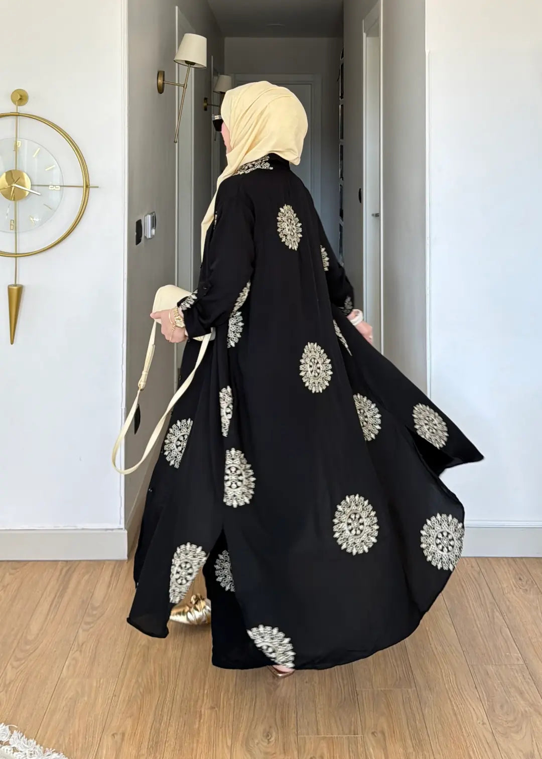 Pamuk Keten ikili Takım siyah