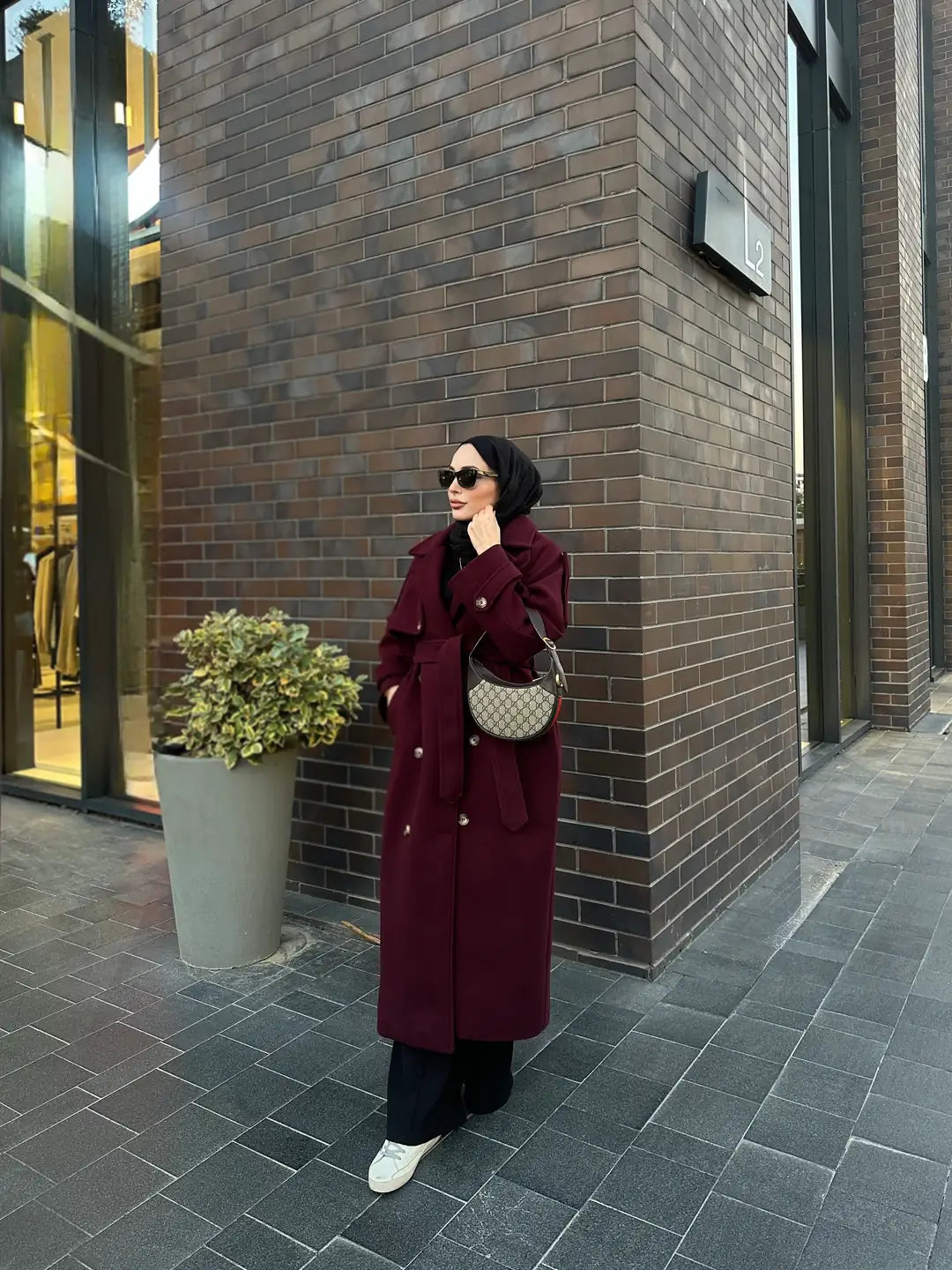 Kaşe Kaban bordo