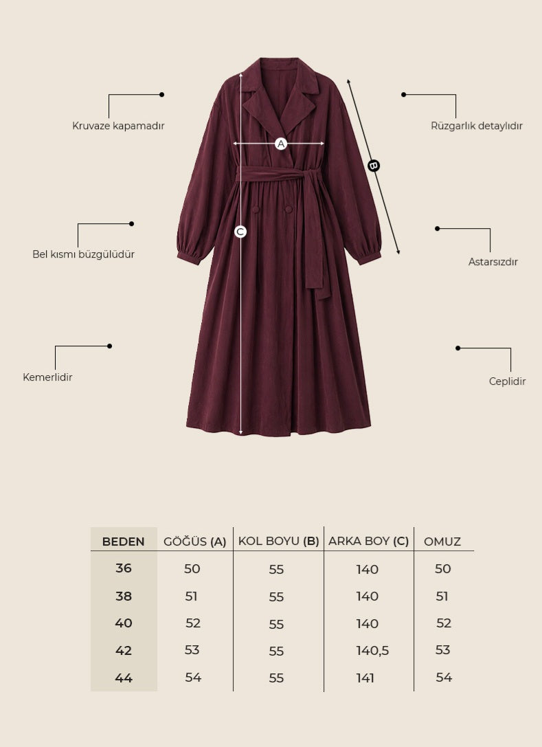 Modal Trenckot bej