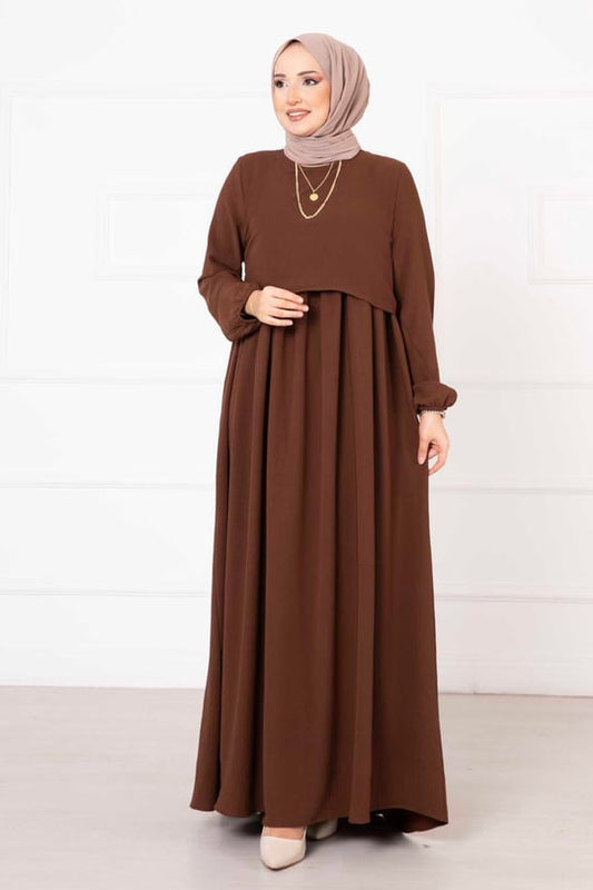 Bolero Görünümlü Elbise camel