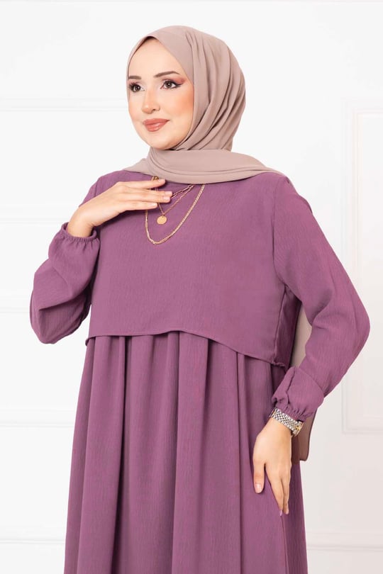 Bolero Görünümlü Elbise toz pembe