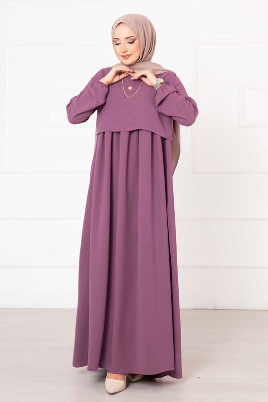 Bolero Görünümlü Elbise toz pembe
