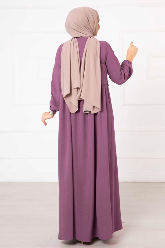 Bolero Görünümlü Elbise toz pembe