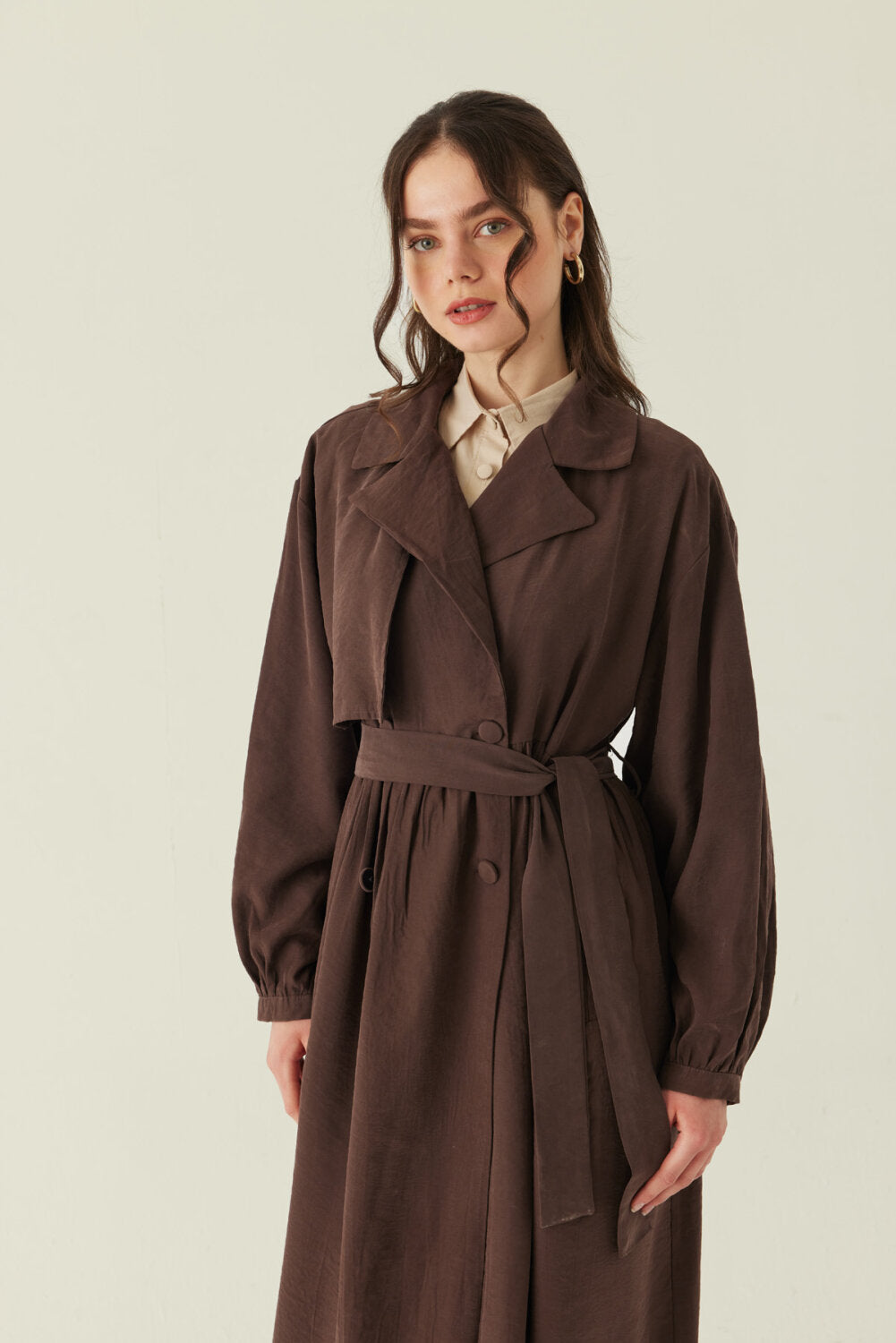Modal Trenckot kahve