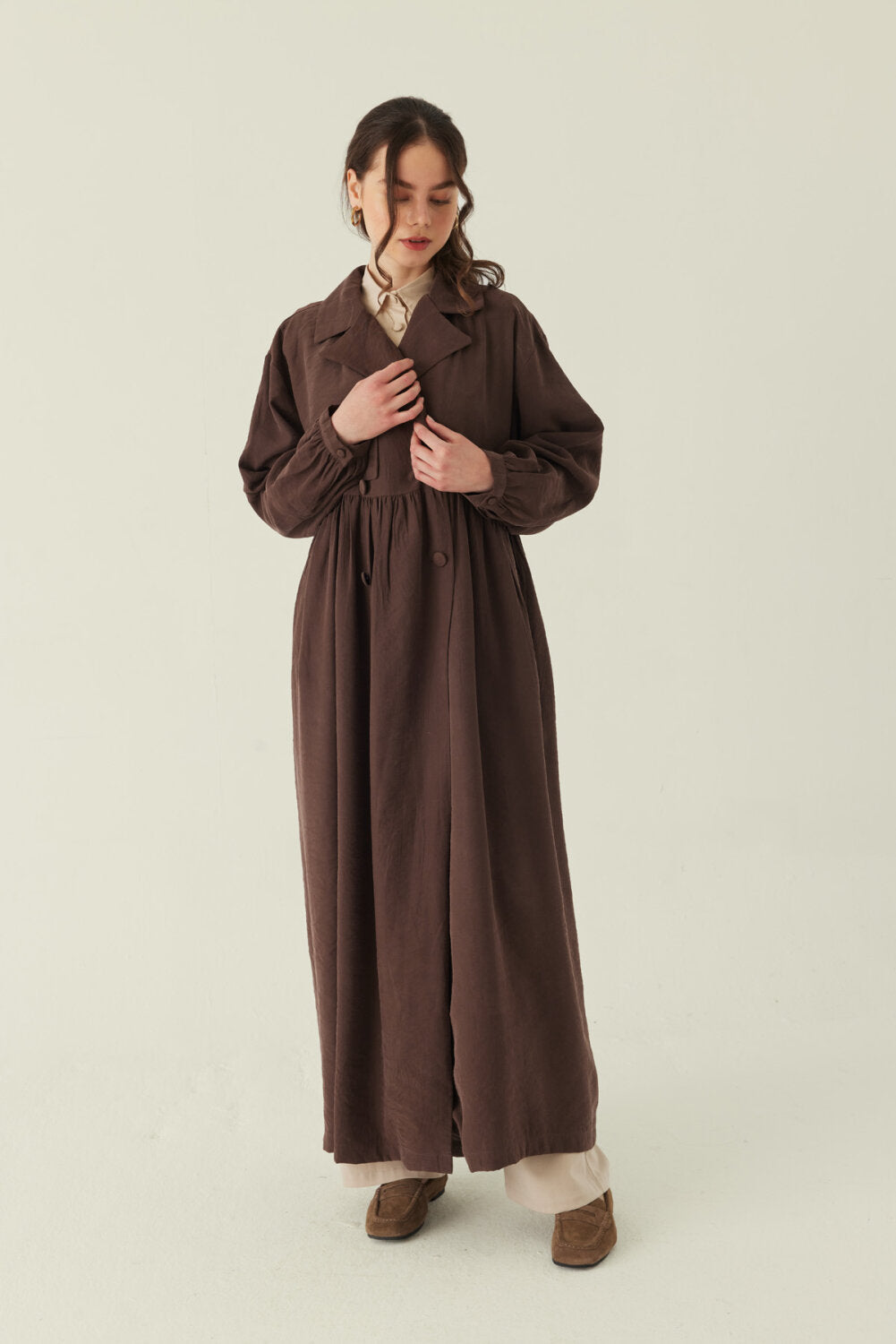 Modal Trenckot kahve