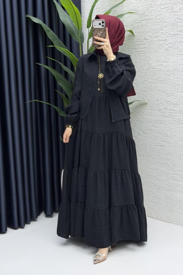 Ahzen Kleid schwarz