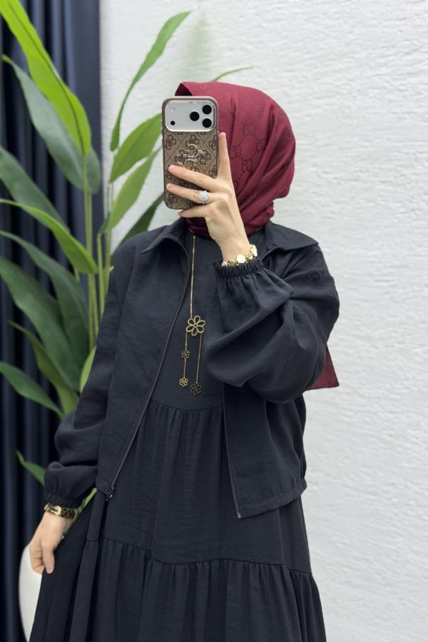Ahzen Kleid schwarz