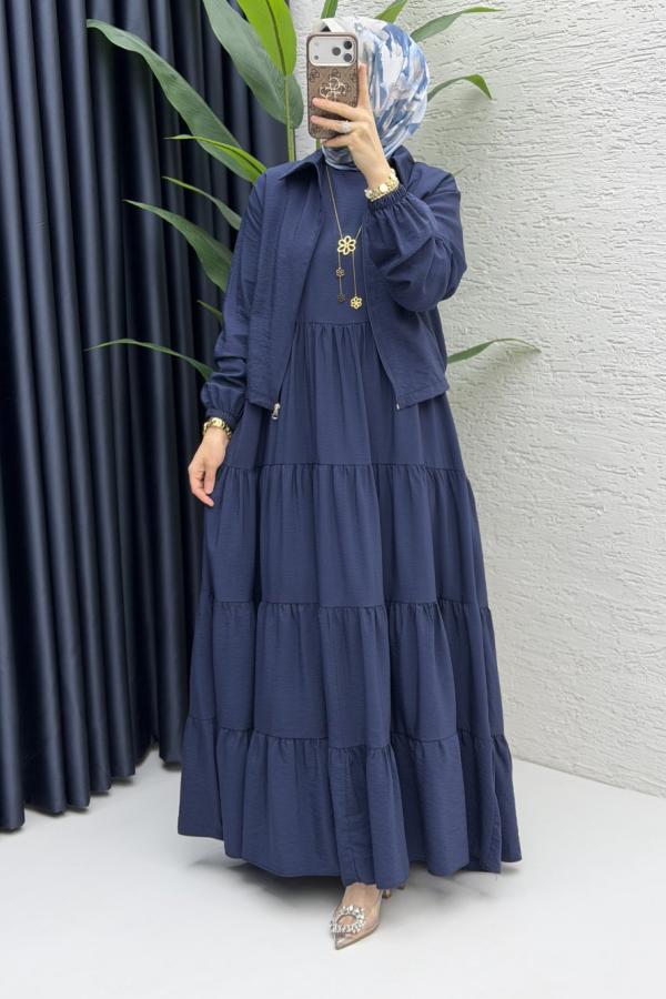 Ahzen Kleid dunkelblau