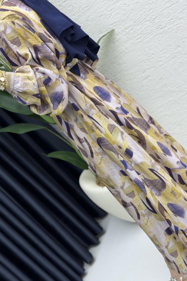 Robe Feza vert jaune