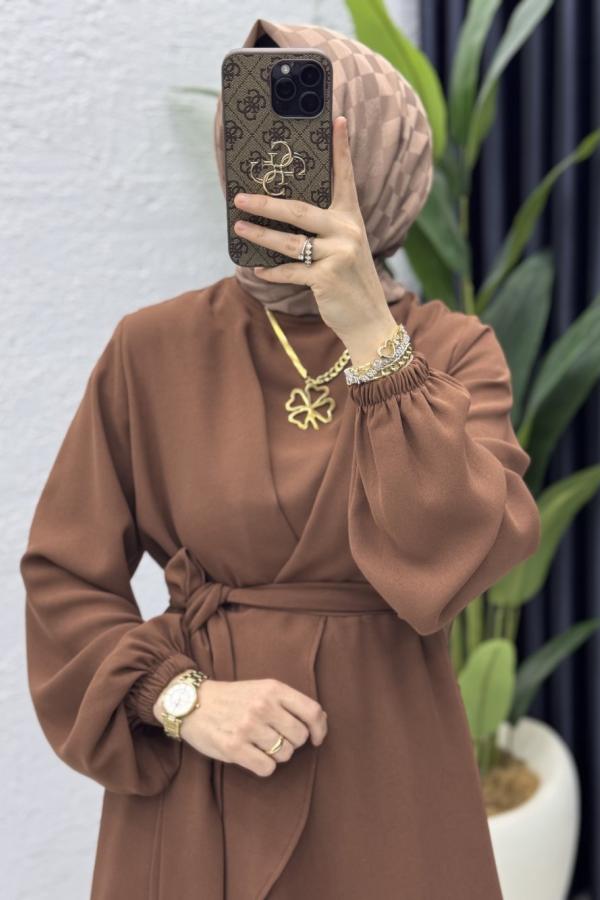 Nur ikili Takım kahverengi