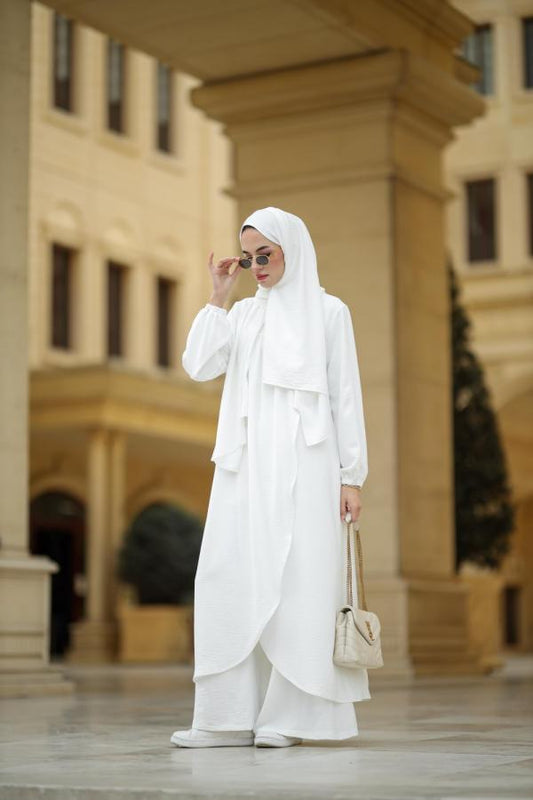 Tesettür Hane Takım beyaz