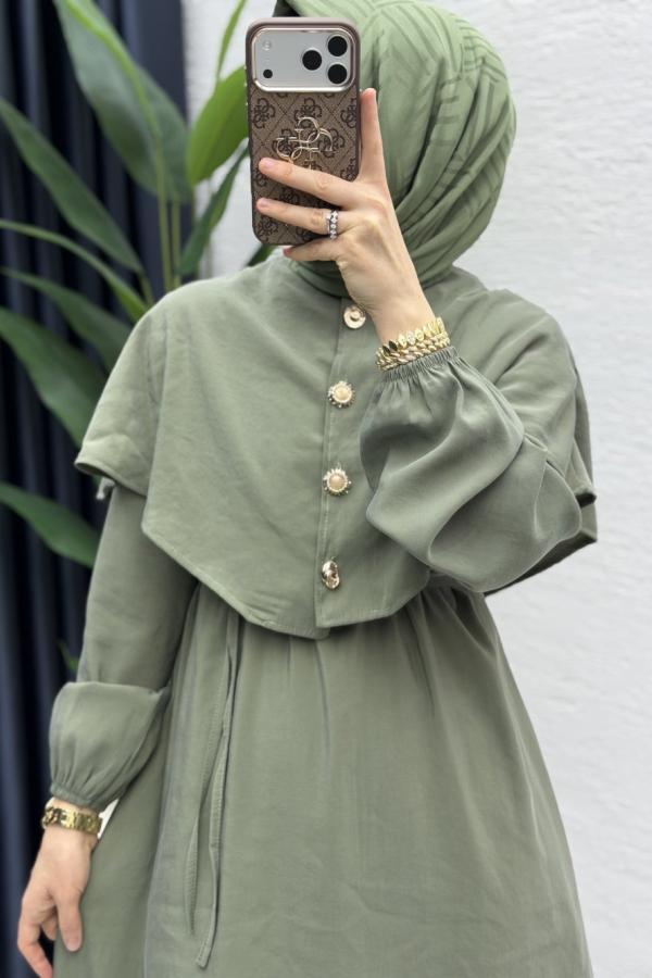 Bolero Kleid grün