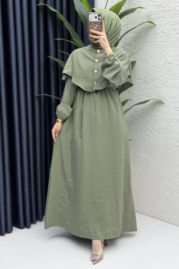 Bolero Kleid grün
