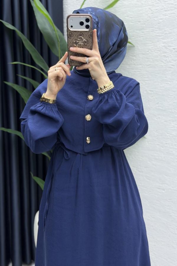 Bolero Kleid Dunkelblau