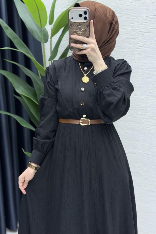 Black Sareh Modest Dress
