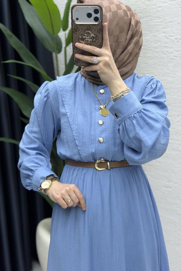 Blue Sareh Modest Dress