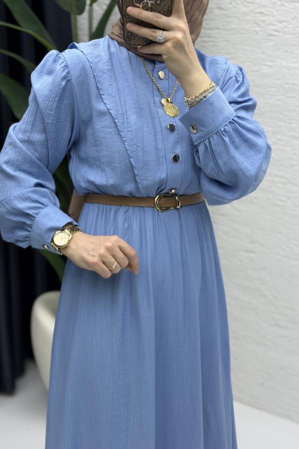 Blue Sareh Modest Dress