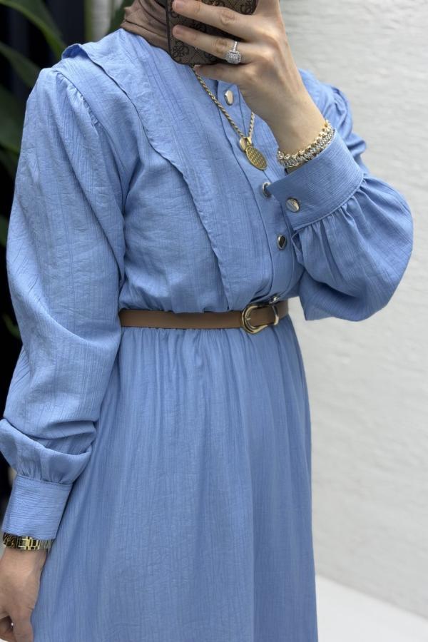Blue Sareh Modest Dress