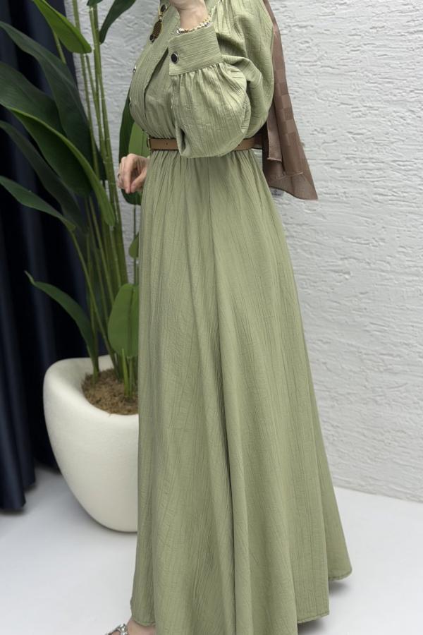 Sare modest dress light khaki