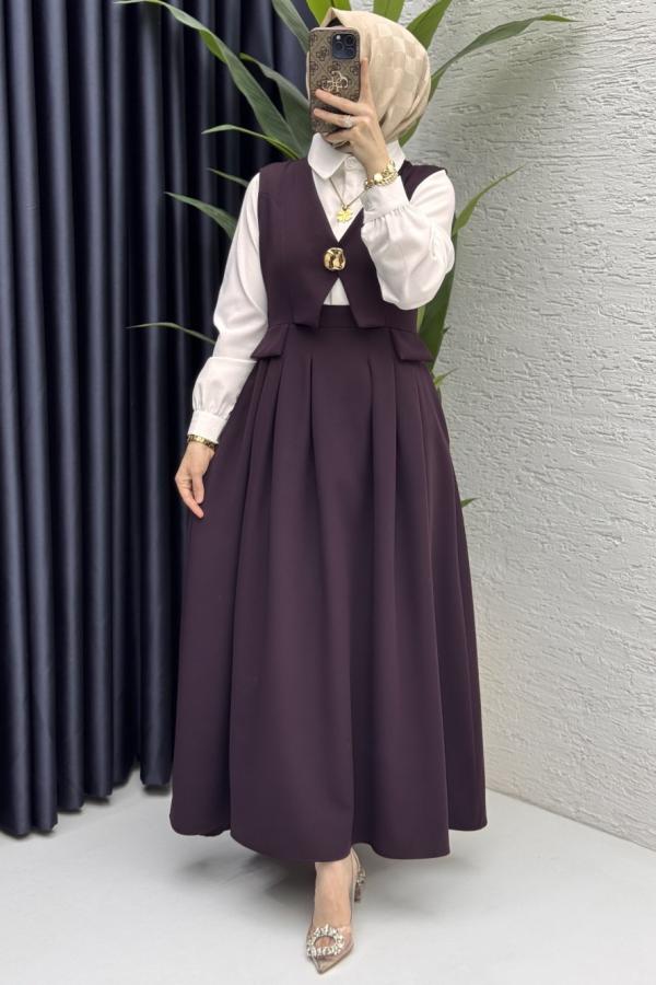 Peri jile Elbise Mürdüm