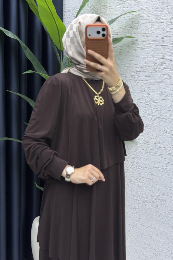 Hale Elbise kahve