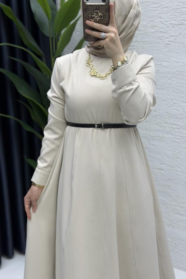 Lina Elbise taş rengi