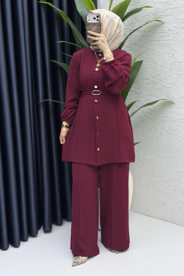 Zeynep ikili Takım bordo