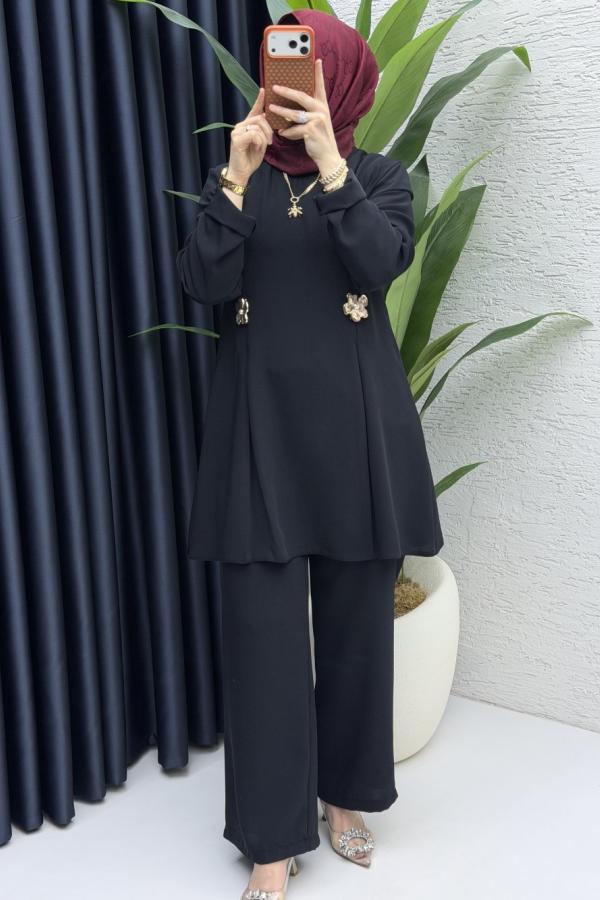 Yasmin ikili Takım siyah