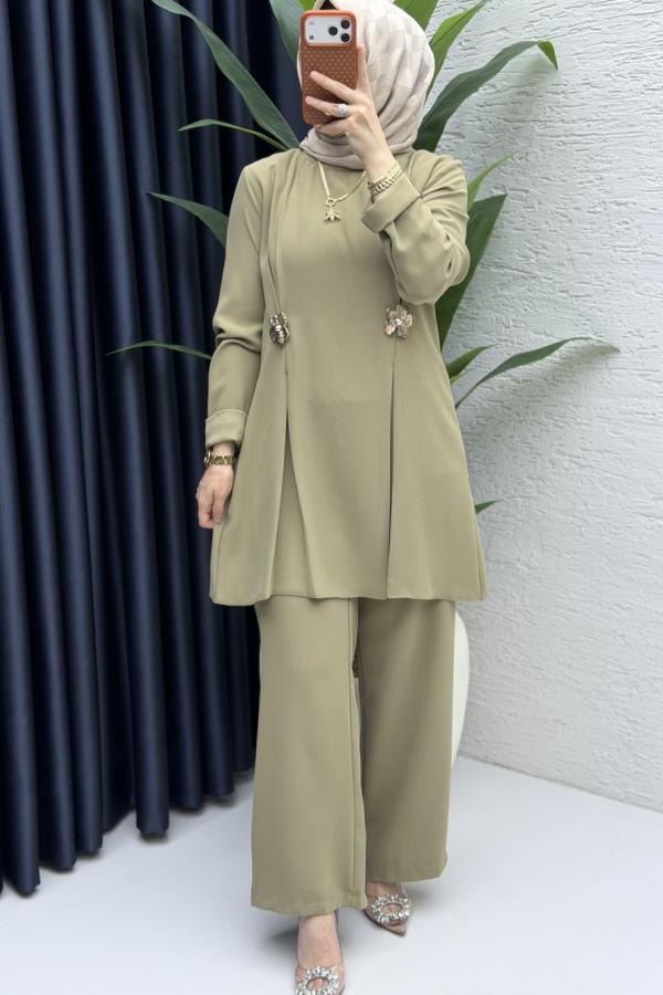 Yasmin ikili Takım açık haki