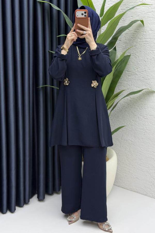 Yasmin ikili Takım lacivert