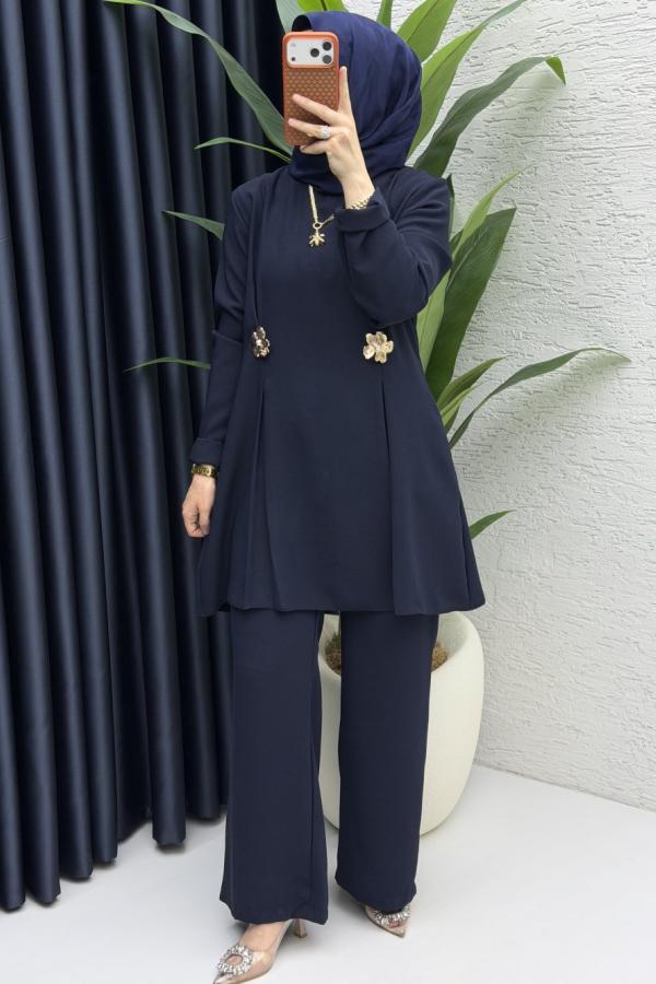 Yasmin ikili Takım lacivert
