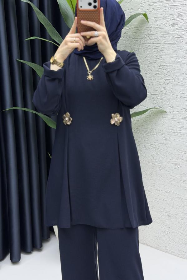 Yasmin ikili Takım lacivert