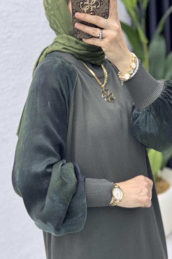 Zerrin Elbise gri