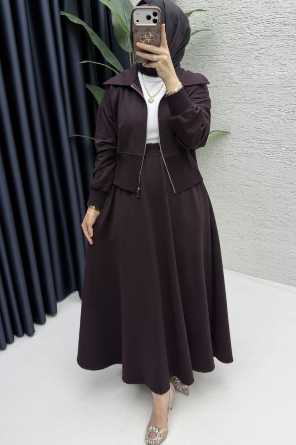 Leyla Etekli ikili Takım Mürdüm