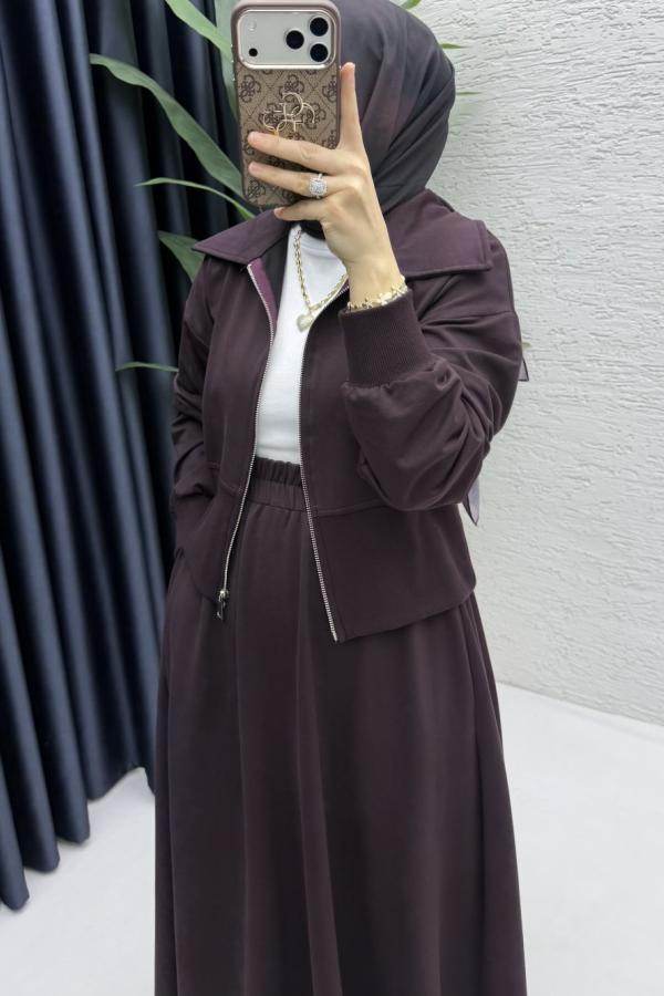 Leyla Etekli ikili Takım Mürdüm