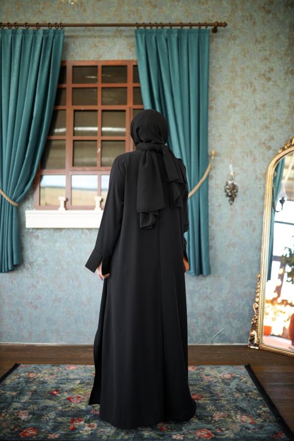 Tesettür Ayla Elbise siyah