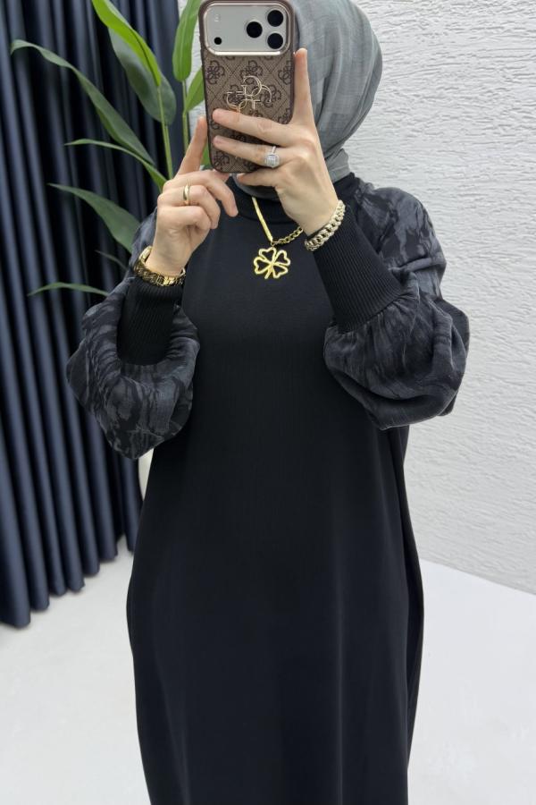 Zerrin Elbise siyah