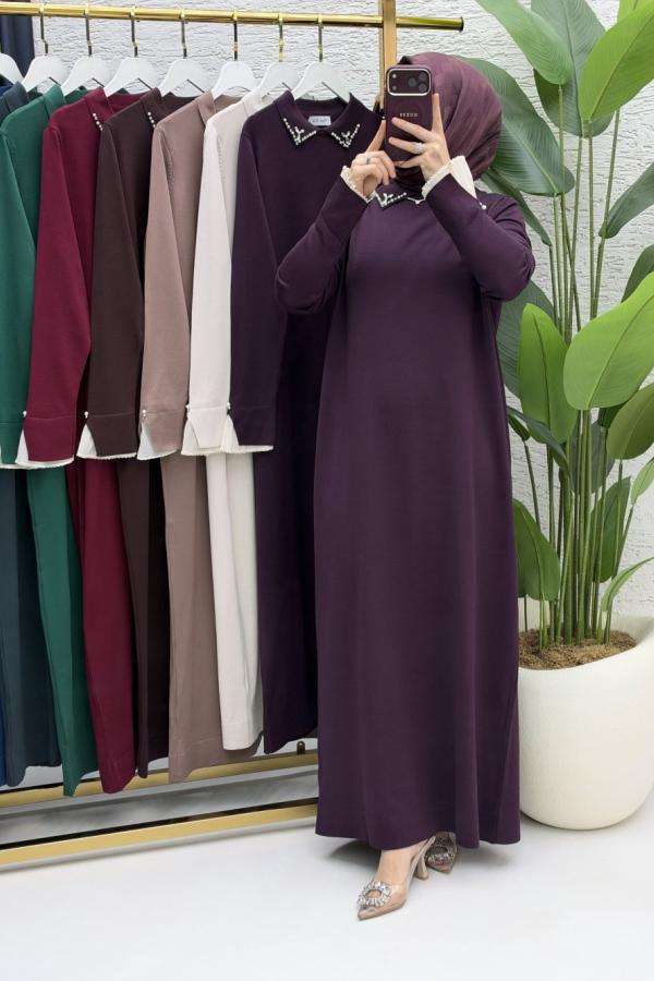 Merserize Elbise Mürdüm