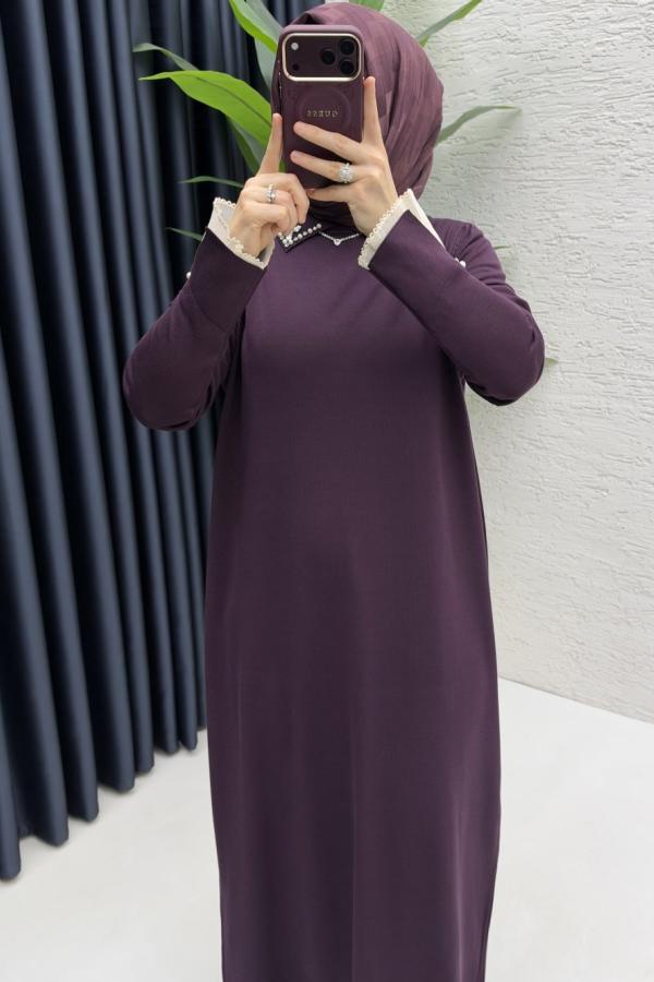 Merserize Elbise Mürdüm