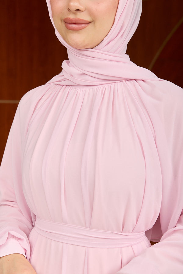 Şifon Abiye pembe