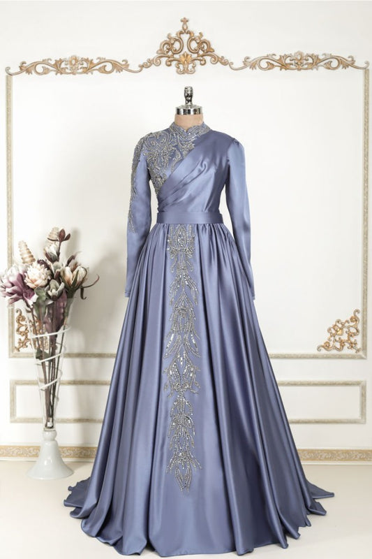 Hare Saten Abiye indigo