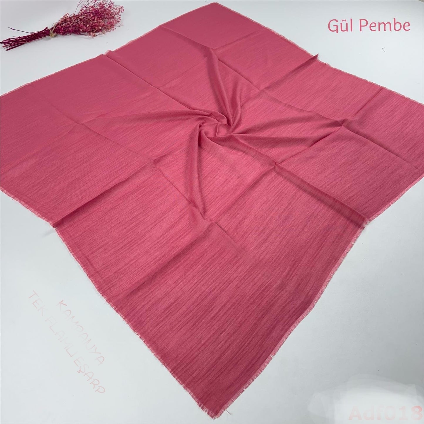 Düz coton flamlı Eşarp 50 adet