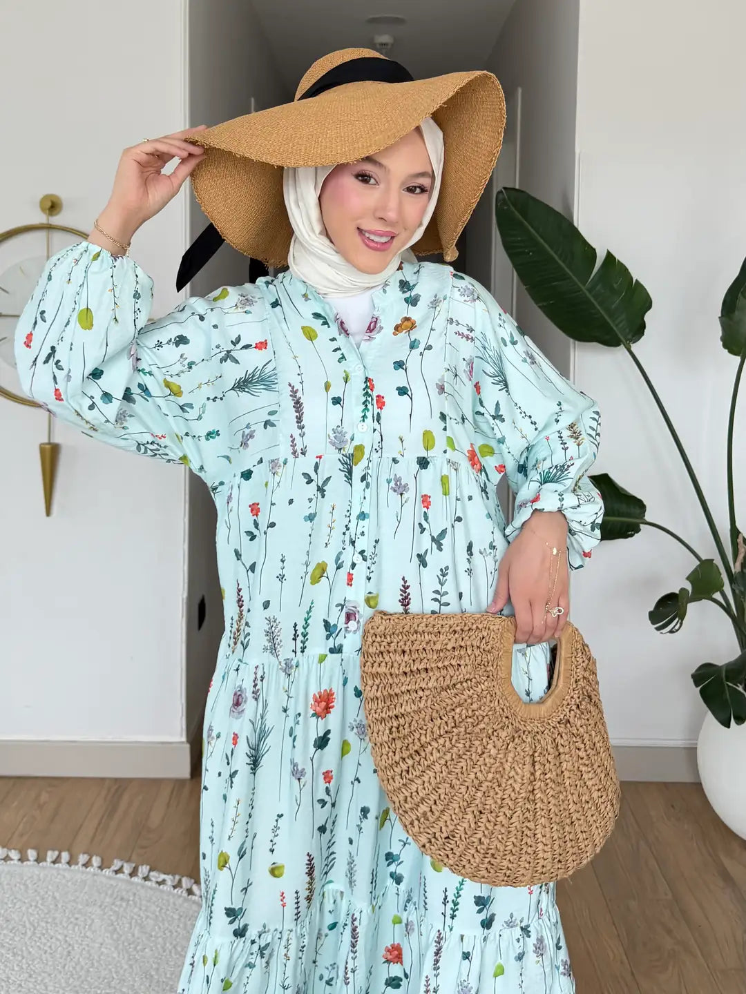 Mango Elbise Gökyüzü mavi
