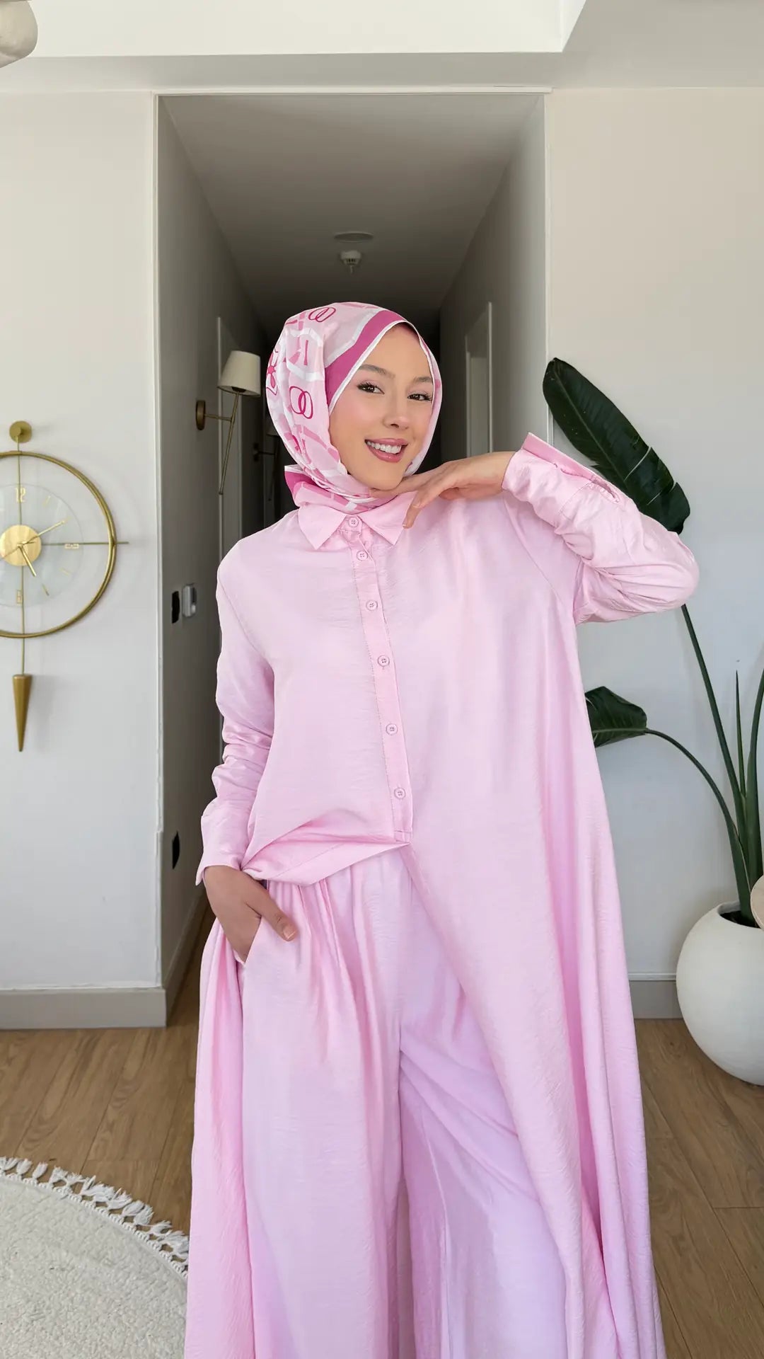 Mango ikili Takım pembe