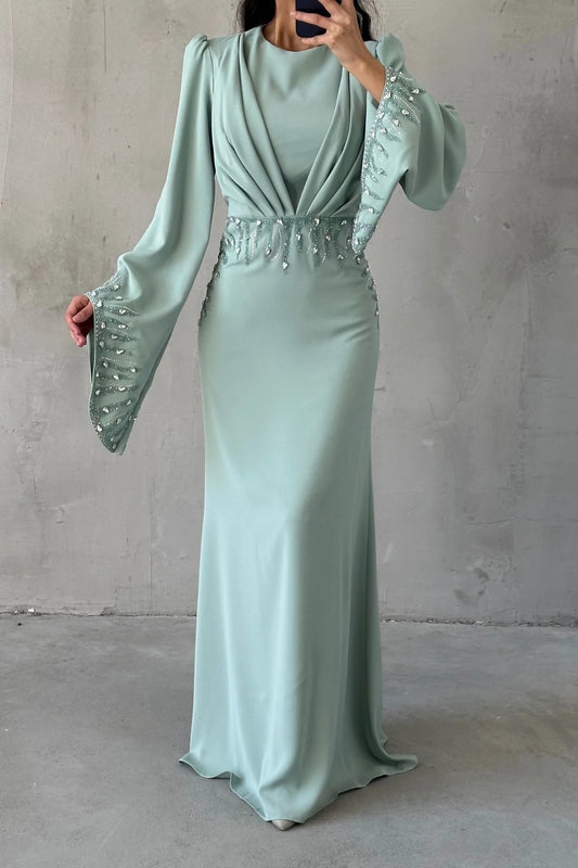 Adriyana Tesettür Abiye mint