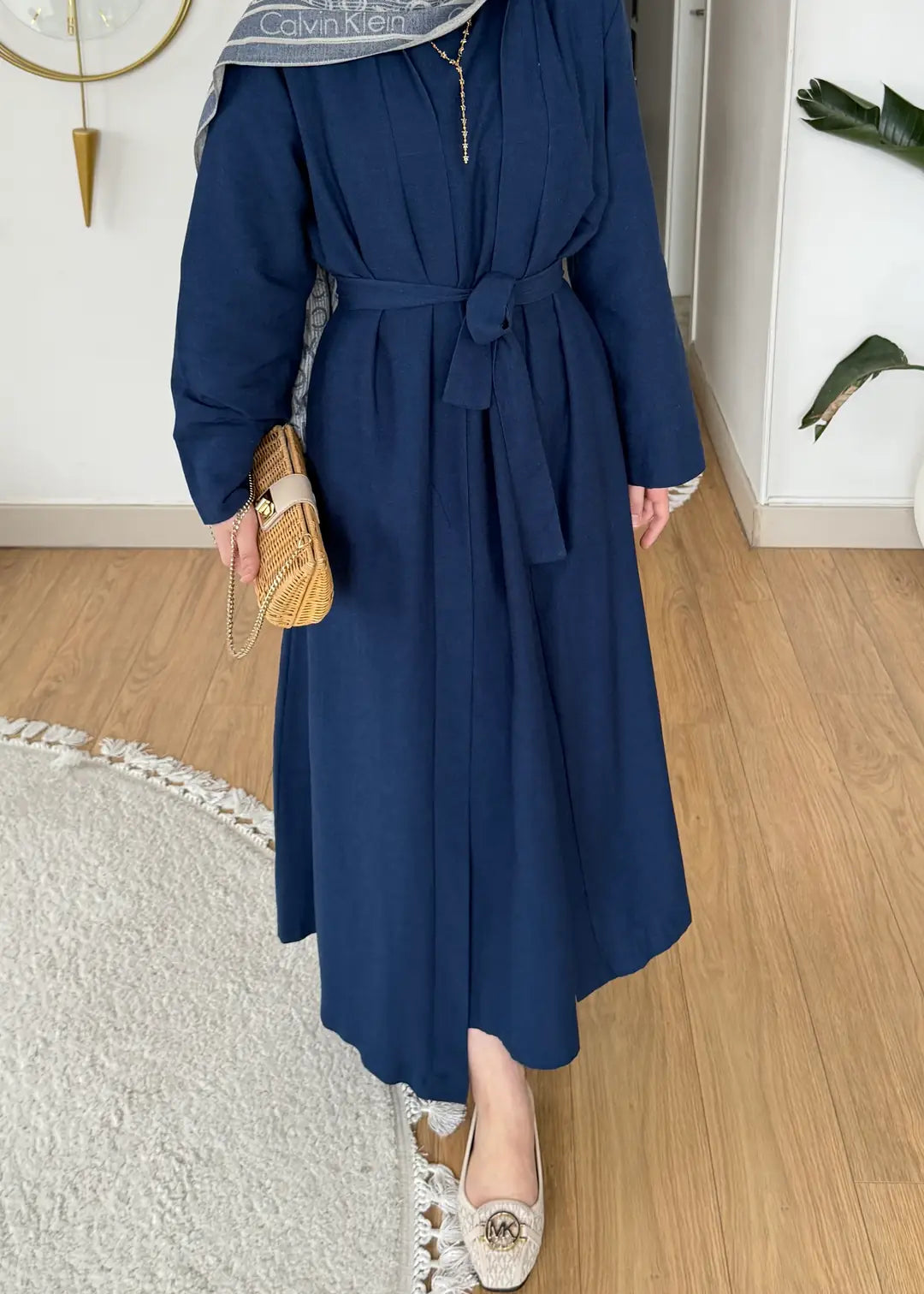 Keten Kimono Takım lacivert