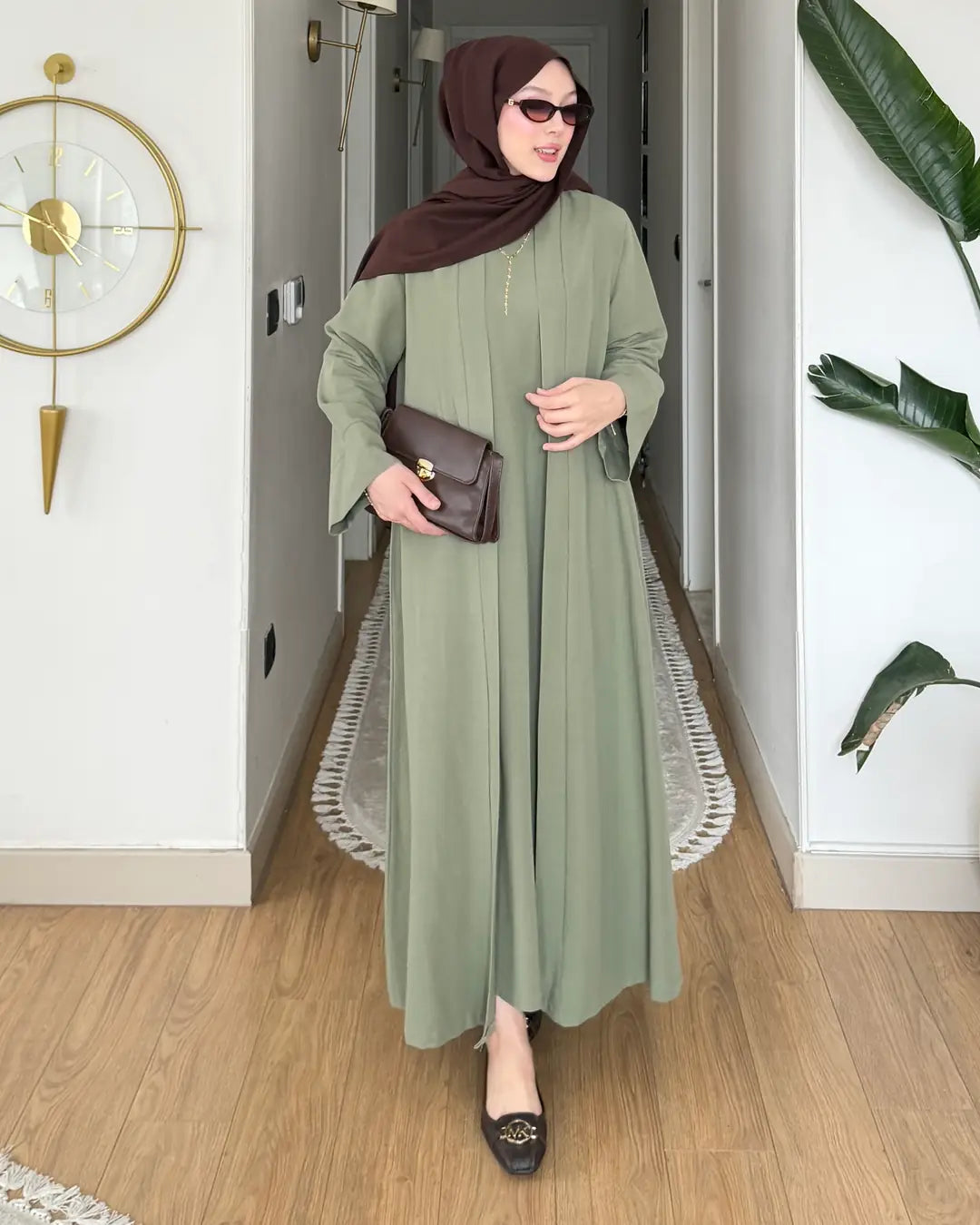 Keten Kimono Takım haki